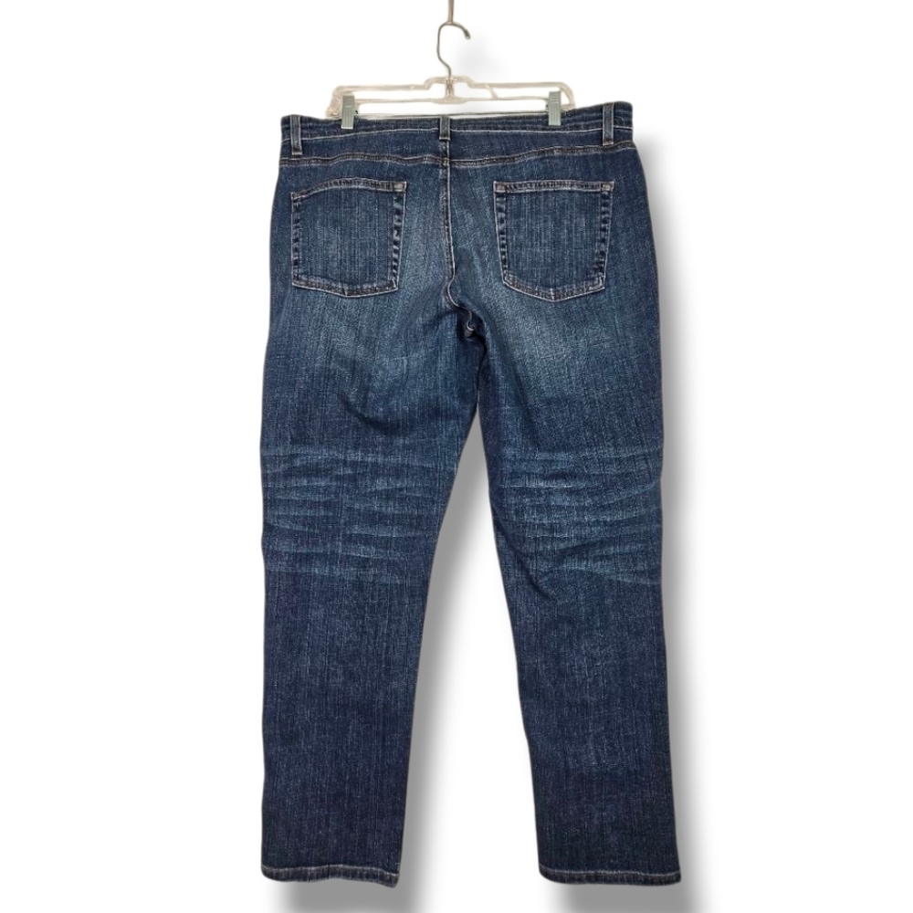 Eileen Fisher Size 16 Straight Leg Jean Organic Cotton Womens - Picture 9 of 12